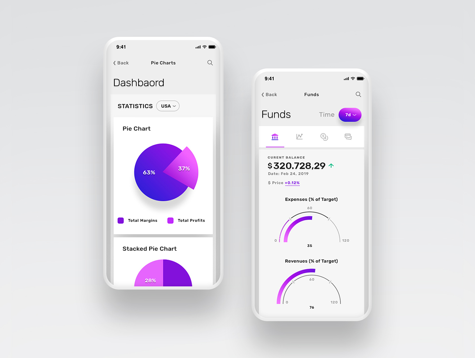 Vesper Mobile UI Kit