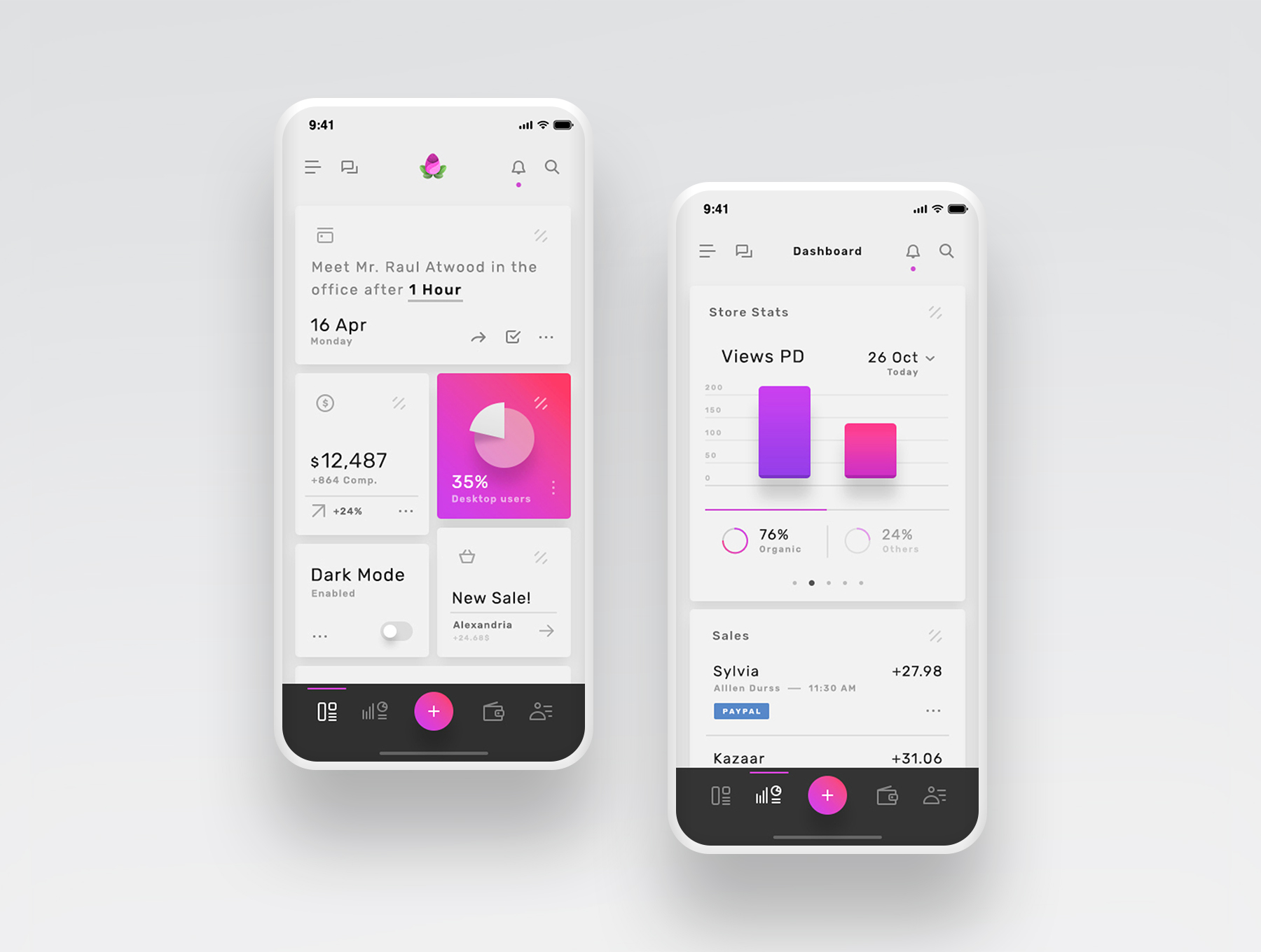 Violett Mobile UI Kit