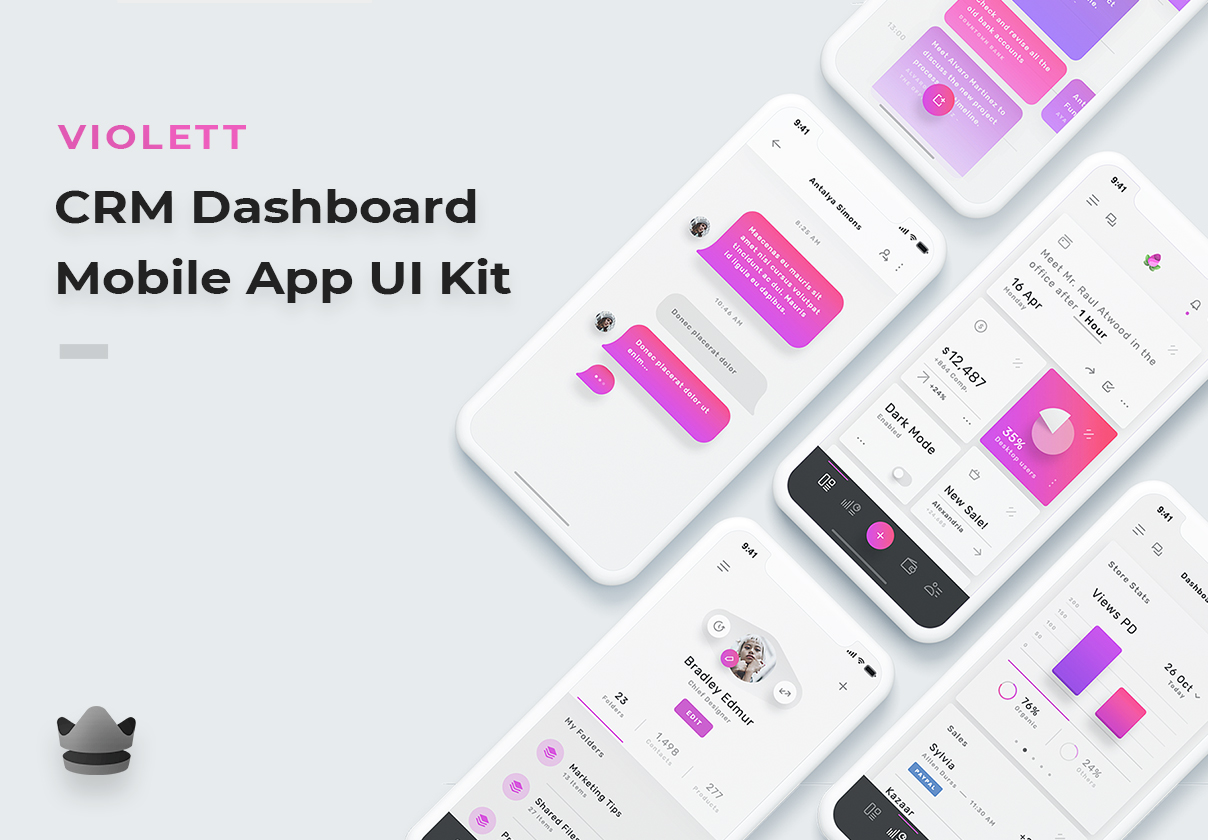 Violett Mobile UI Kit