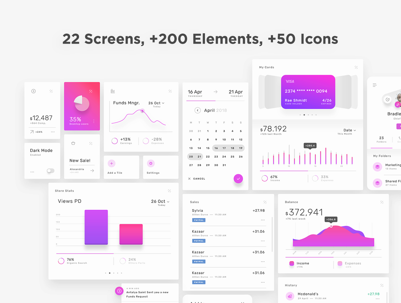 Violett Mobile UI Kit